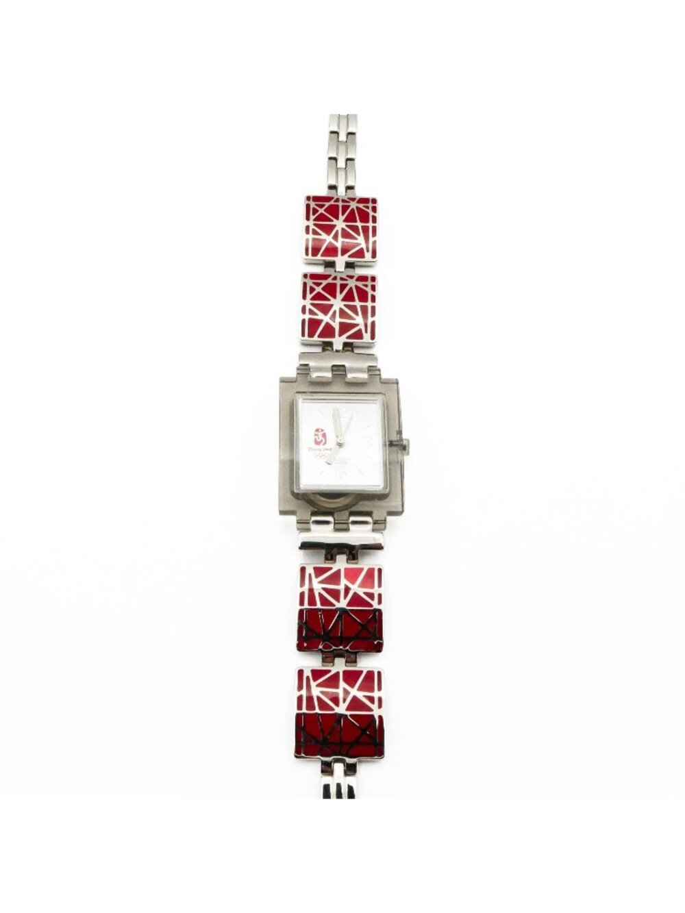 Rare Swatch Square Linked Emotions SUBM108G Beijing 2008 Olympic Watch